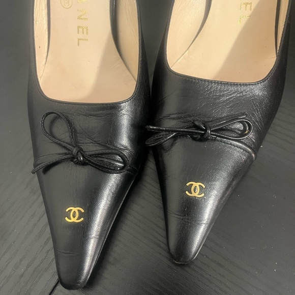 Vintage Chanel Black Mules - Picture 3 of 8